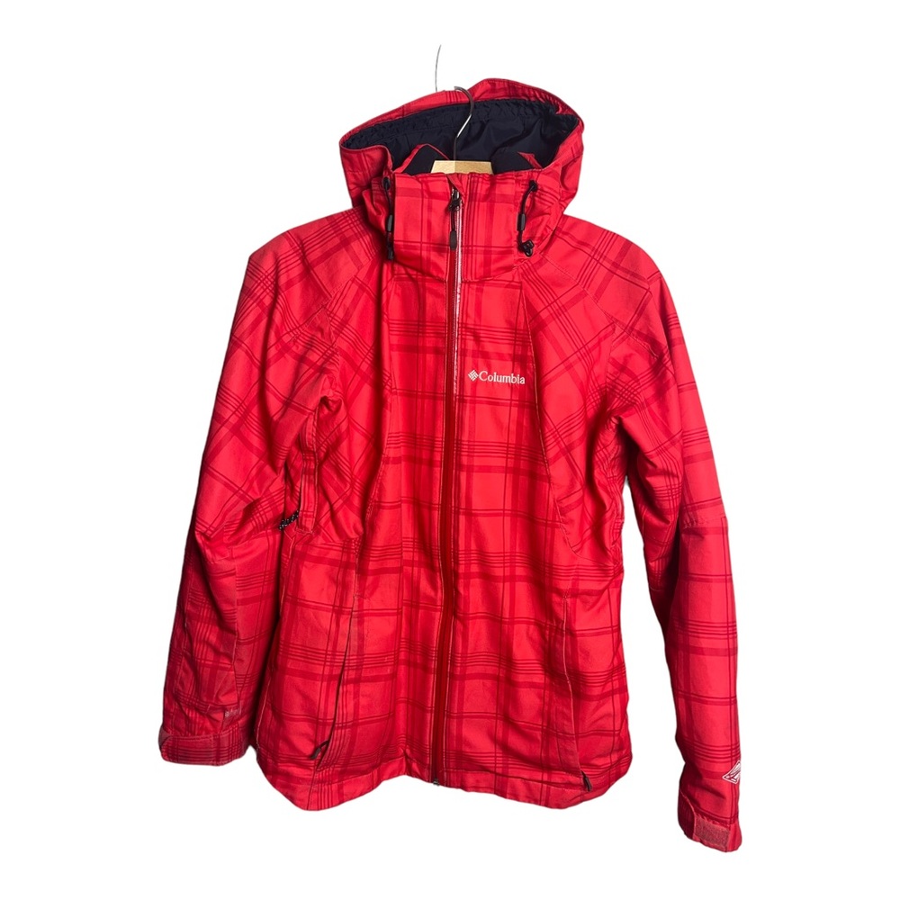 Columbia Sportswear Whirlibird Interchange shell womens red plaid jacket size XS
